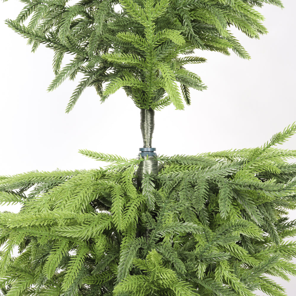 4' Artificial Real Touch  Pine Tree in Black Plastic Pot, 2pc/set Media 12