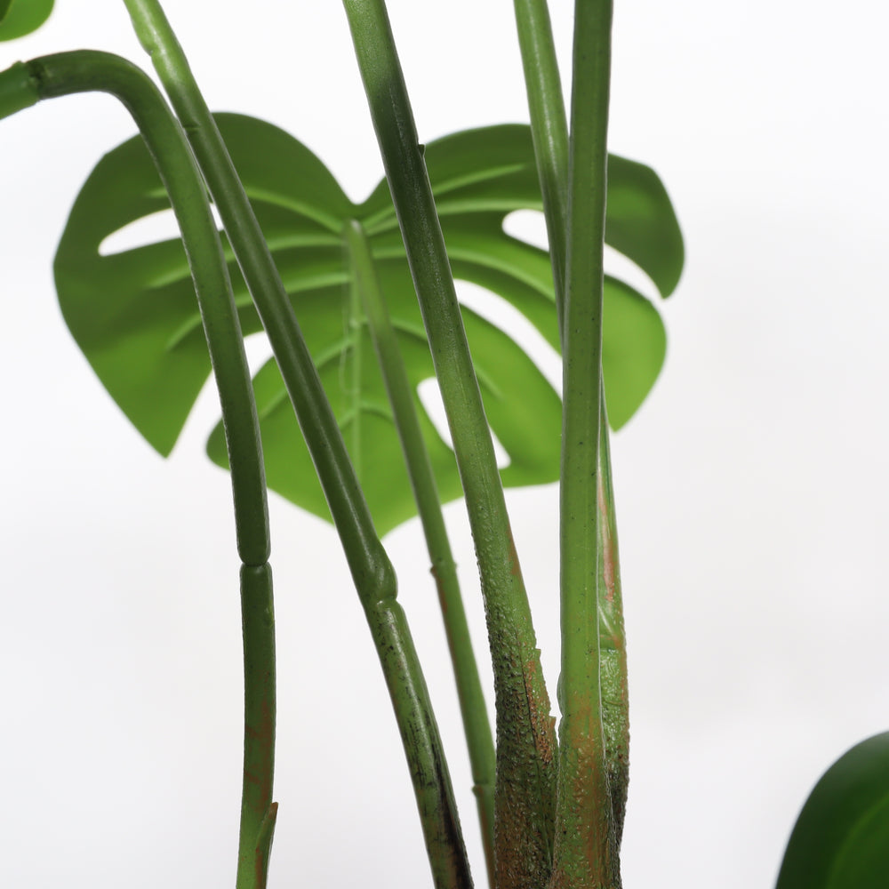 30'' Artificial Monstera Deliciosa Plant with White Pot, 2 pcs / set Media 9