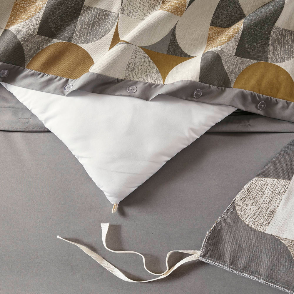 9 PCS King Jacquard Oversized Duvet Style Comforter Set Gold Media 8