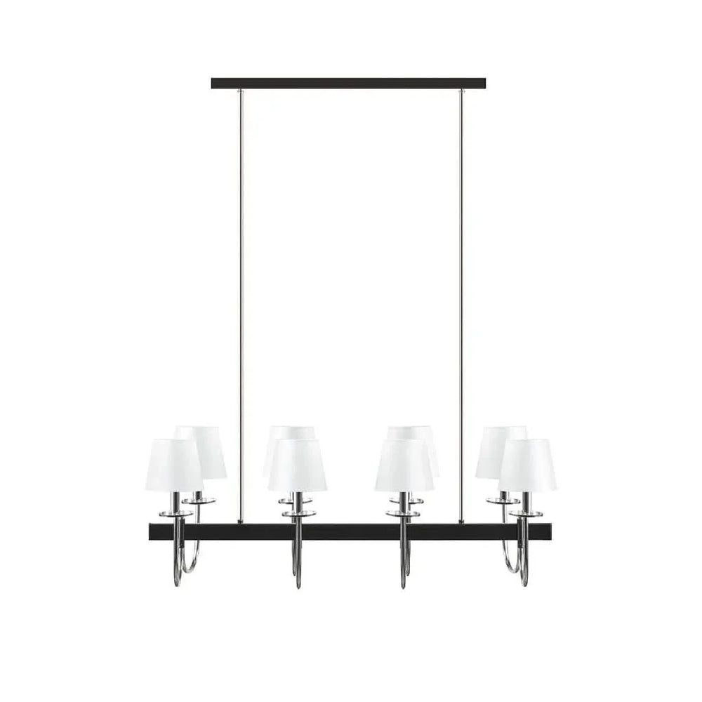 8-Light Traditional Chandelier with Drum Shades- DTY Store