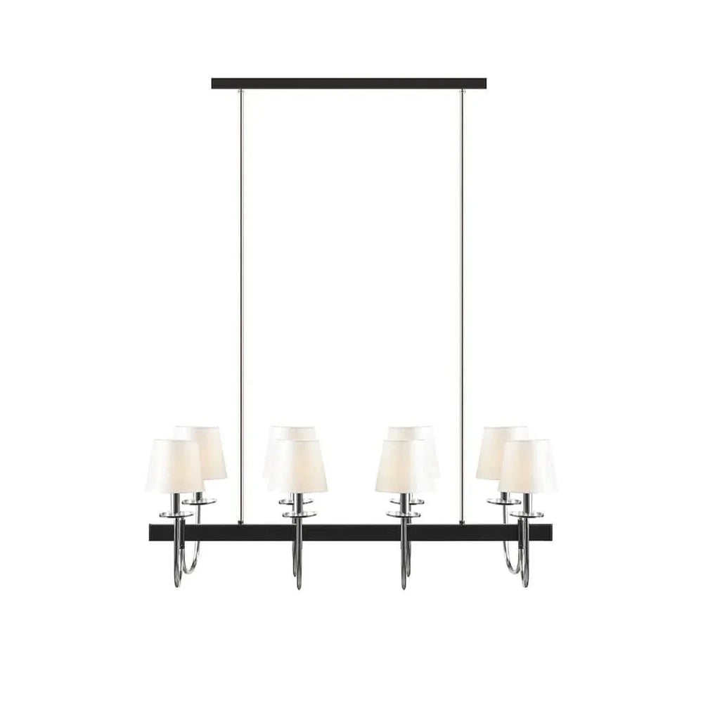 8-Light Traditional Chandelier with Drum Shades - DTY Store
