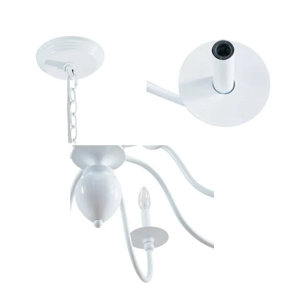 Chandelier Iron 8 Light Traditional Ceiling Fixture For Living Room Media 2
