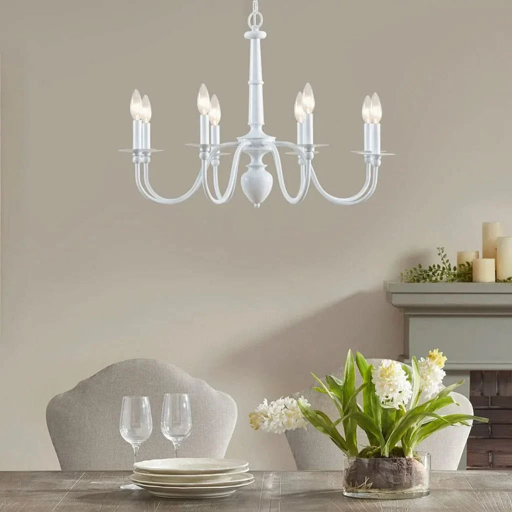 Chandelier Iron 8 Light Traditional Ceiling Fixture For Living Room Media 3
