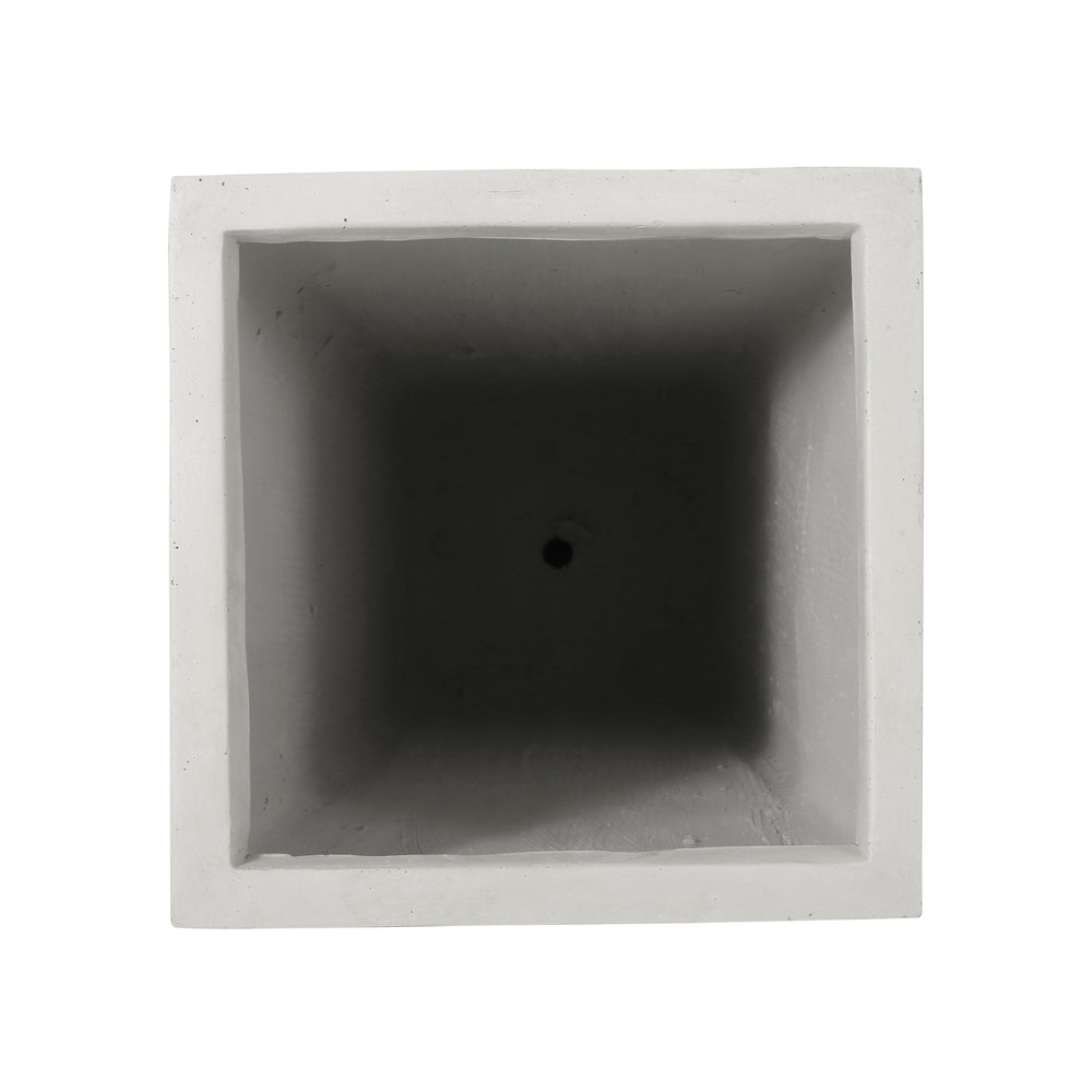 13' x 32.5' Cast Stone Planter Magnesium Oxide, Matte White Media 6