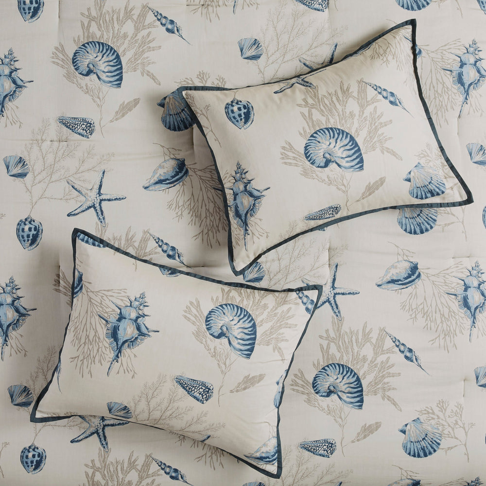 7 Piece Cotton Sateen Comforter Set Blue Queen Media 11