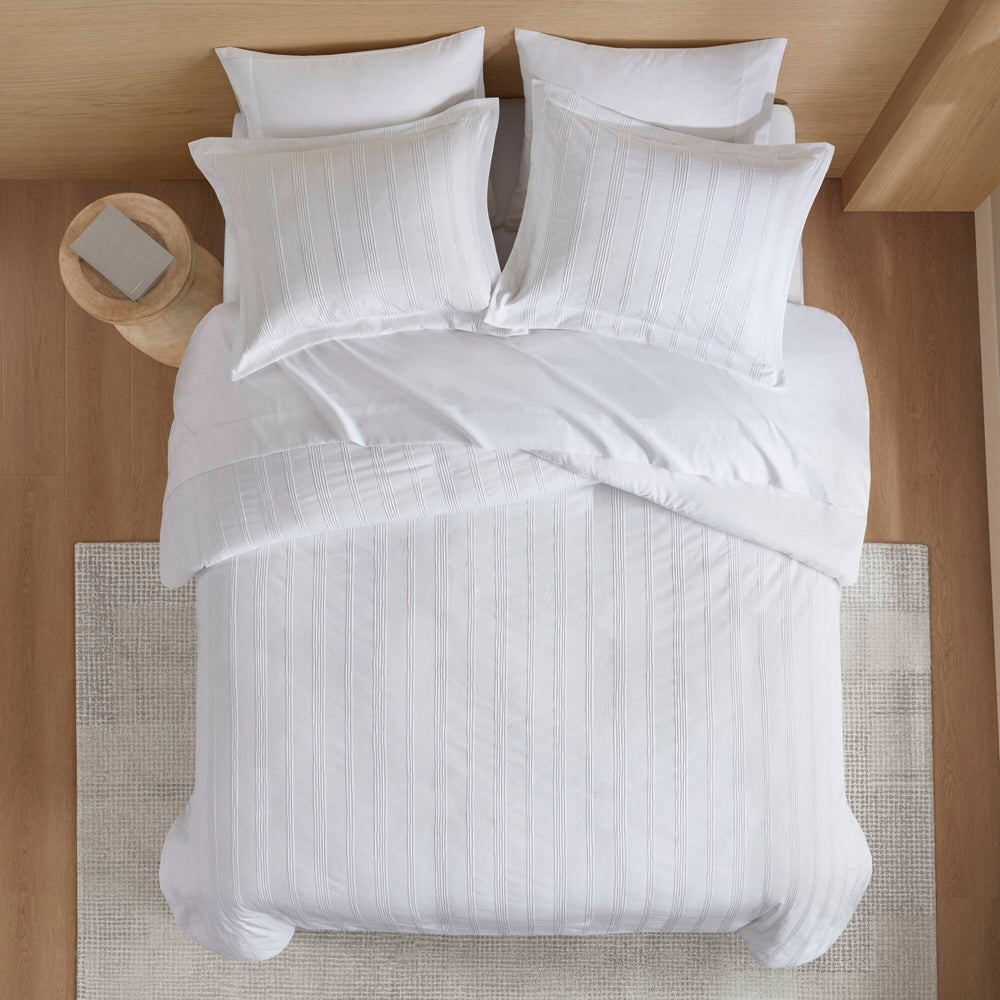 3-Piece Full Woven Striped Duvet Set Media 16