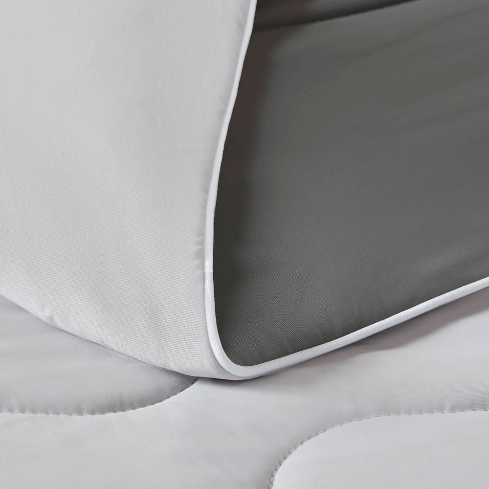 1 Piece King Down Alternative Comforter,Grey Media 6