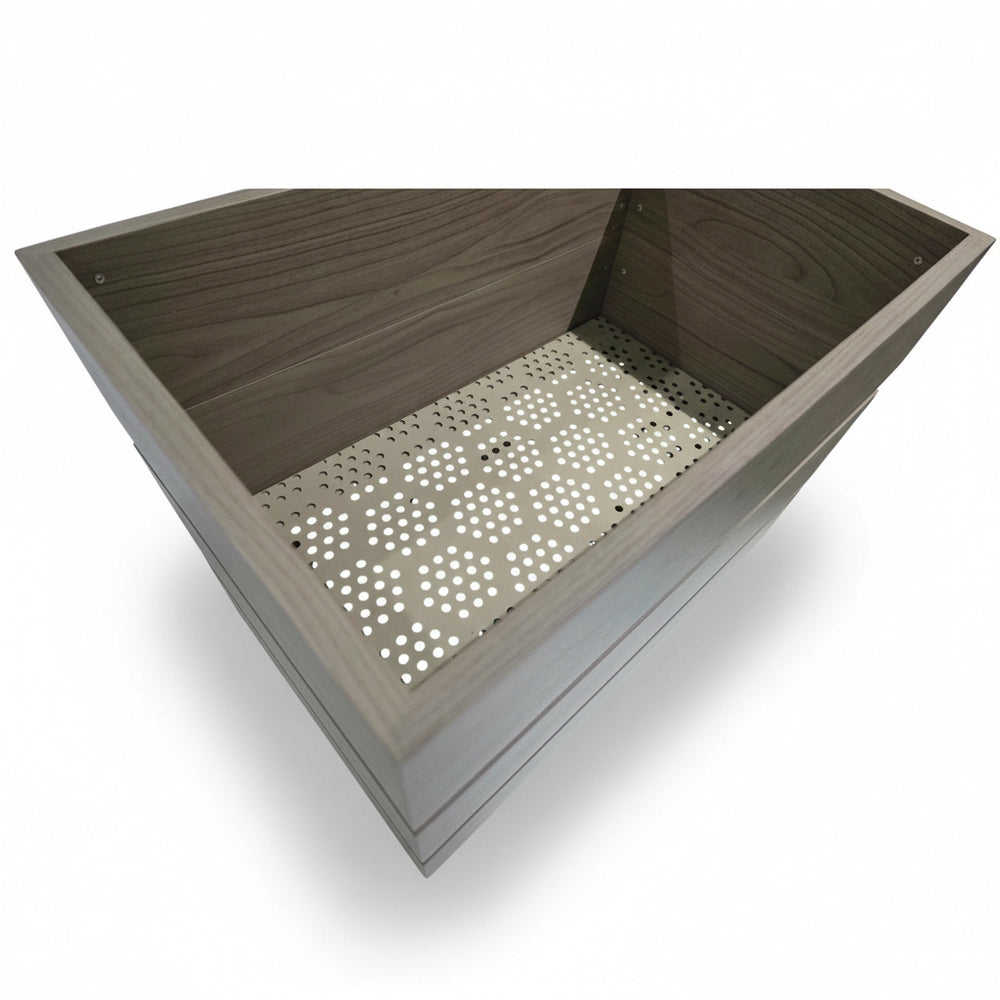Rectanglar Terrace Planter Tall - Ash Brown Media 10