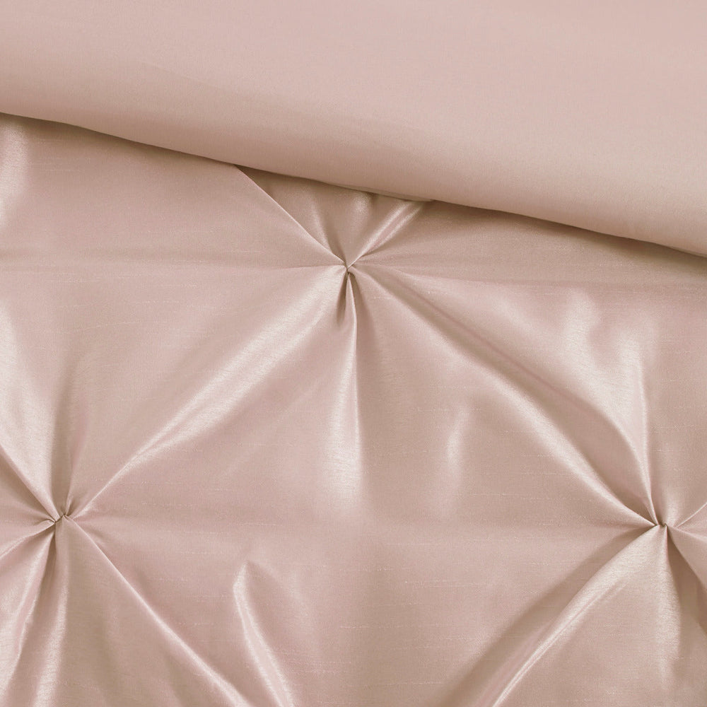 7 Piece Tufted Comforter Set Blush Queen Media 9