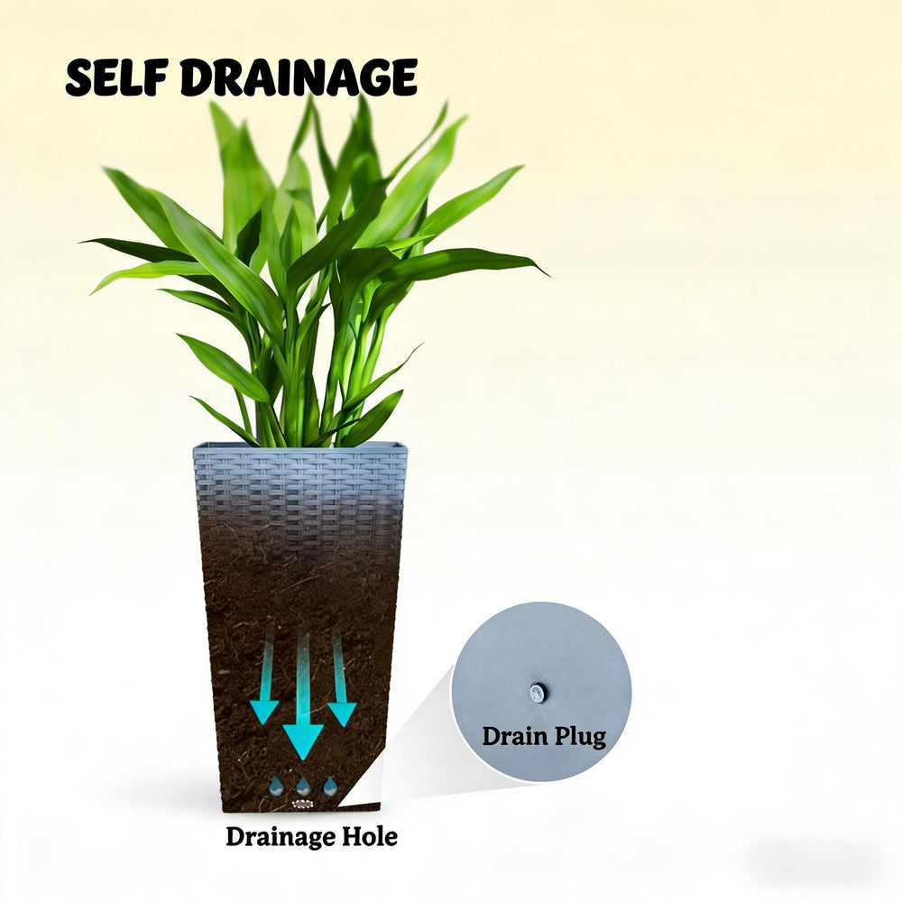 Plants Box Set of 3,Tall Planters Box,Plant Pots Media 3