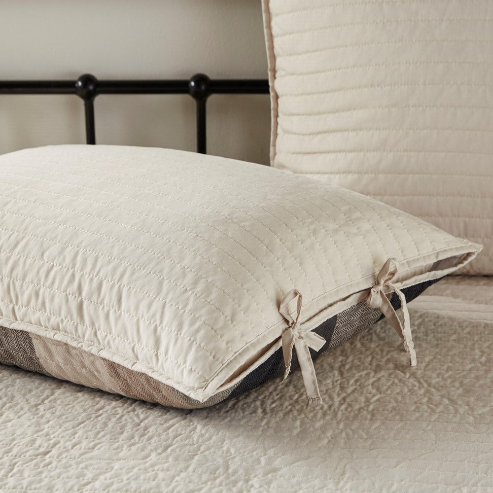 6 Piece Reversible Plaid Daybed Cover Set Neutral Daybed Media 13