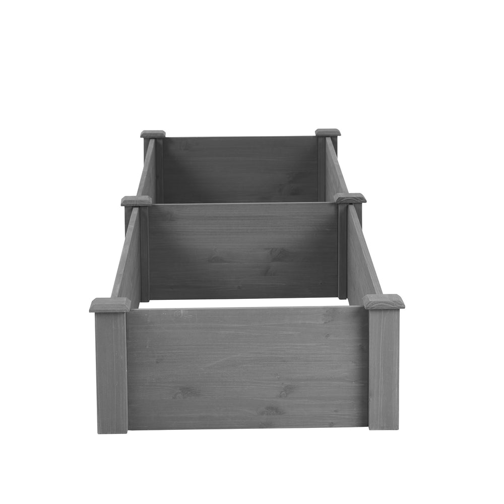 Over Ground Raised Garden Bed 96x28x10'', Large Long Planter Box for Outdoor, Tool-Free Assembly Media 12