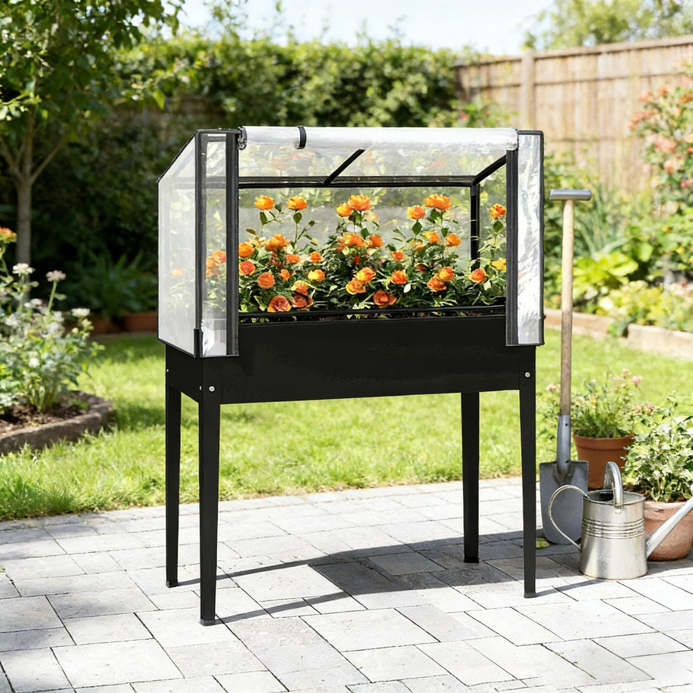 Spacious Raised Garden Bed,Flower Boxs,Elevated Plant Boxs Media 5