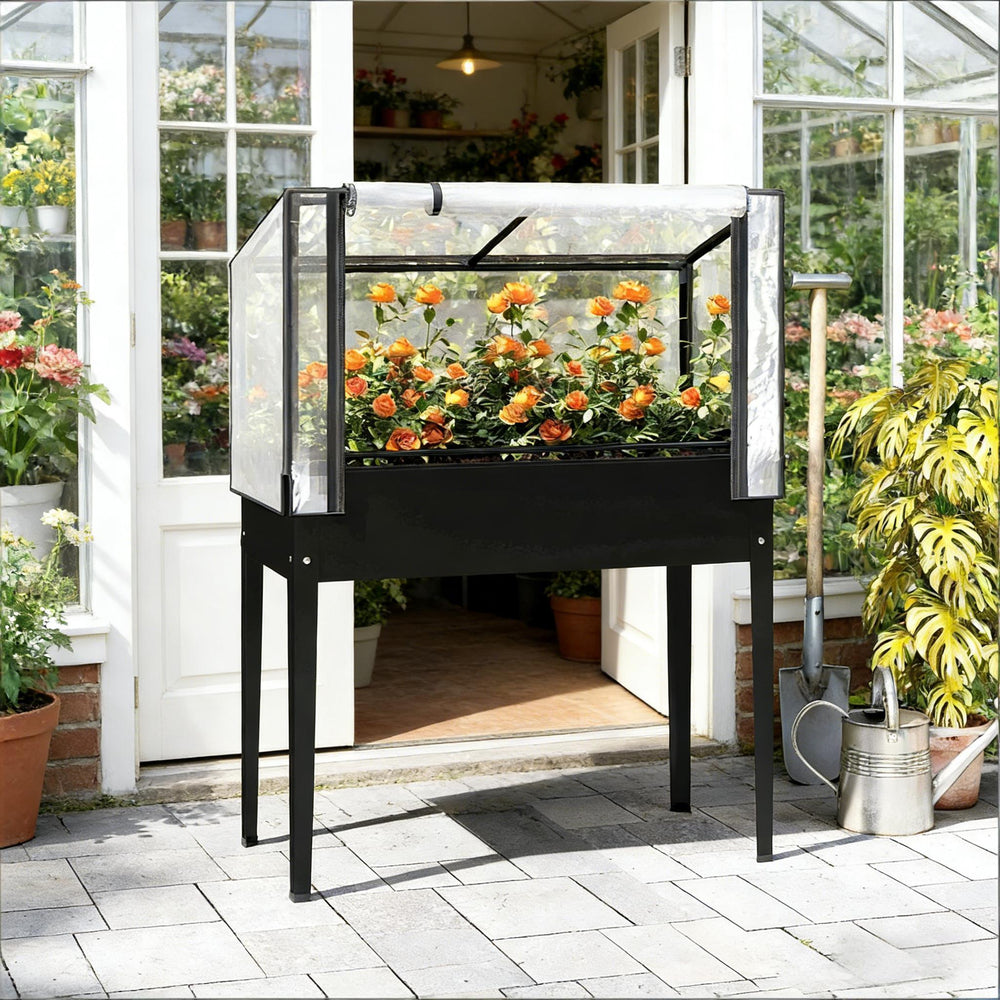Spacious Raised Garden Bed,Flower Boxs,Elevated Plant Boxs Media 1