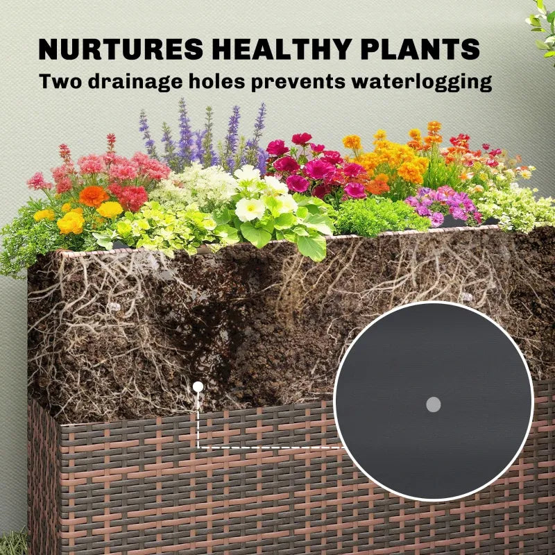 Modern Elevated Planter Box,Raised Garden Bed Media 5
