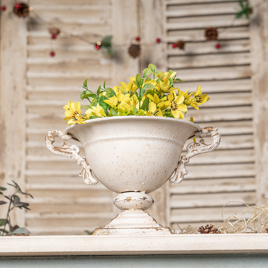 Vintage Double-Handled Flower Pot for Timeless Home Décor, Ideal for Showcasing Plants and Adding Charm to Your Space Media 2