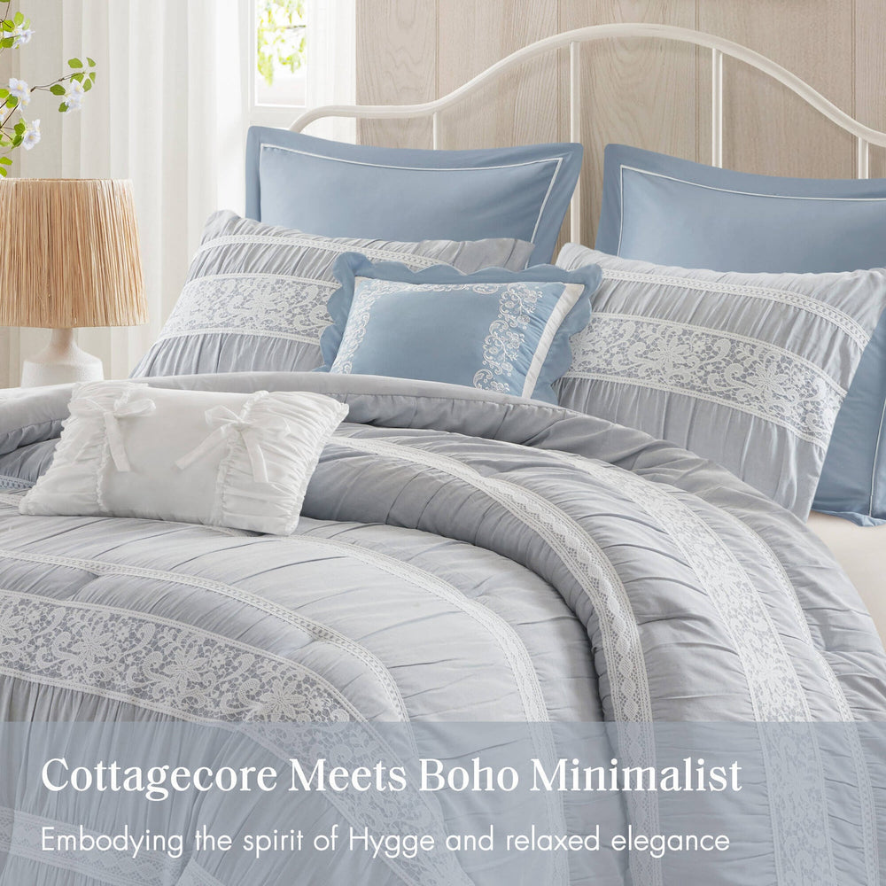 7- Piece Queen Jacquard Comforter Set Media 11