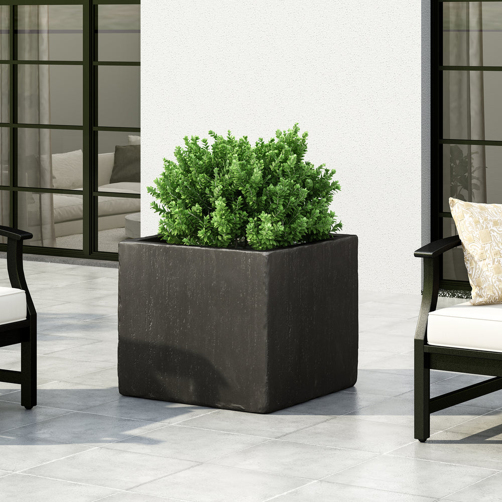 21.5' L Outdoor MGO Planter in Black Finished Media 2