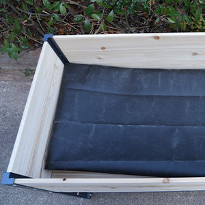 New style:     Solid Wood & Iron Frame Raised Garden Bed - Reversible & Replaceable Wood Panels, No Paint/Formaldehyde, DIY Planter Box for Vegetables, Fruits, Flowers Media 10