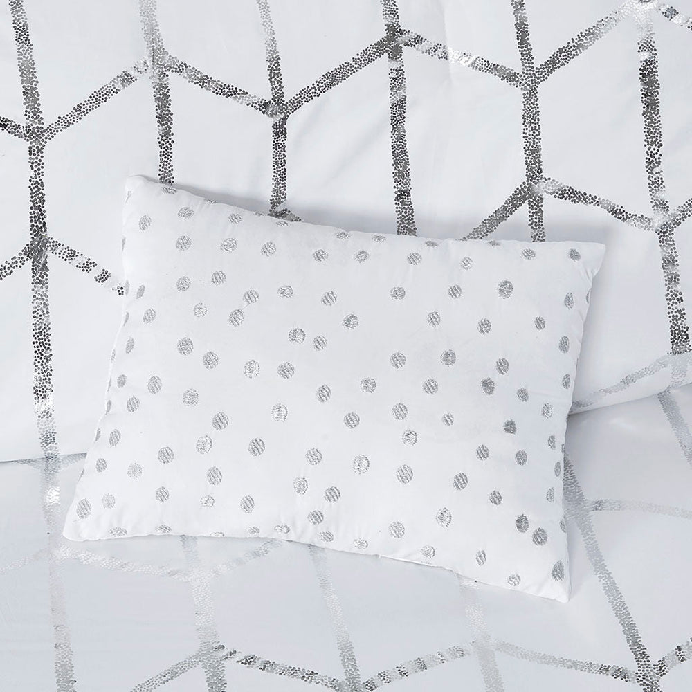 Twin/Twin XL Metallic Printed Comforter Set Media 5