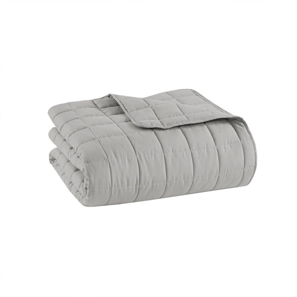 10 PCS King Luxury Jacquard Comforter Set Grey Media 11