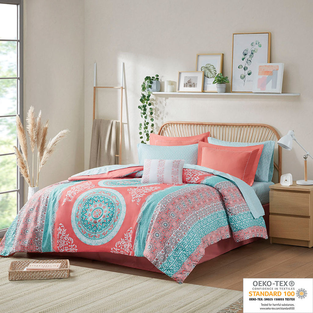 Twin XL Boho Comforter Set with Bed Sheets Media 8