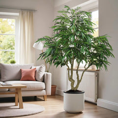7FT Artificial willow Tree, Indoor Faux slik Greenery Plant for Home, Apartment, or Office Decoration, 1pc/set perspective