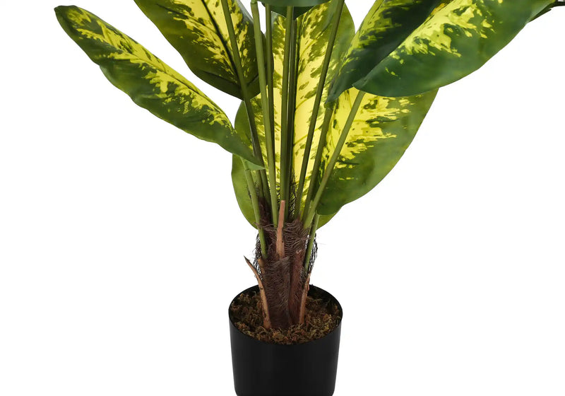 Artificial Plant, 47' Tall, Evergreen Tree, Indoor, Faux, Fake, Floor, Greenery, Potted, Real Touch, Decorative, Green Leaves, Black Pot