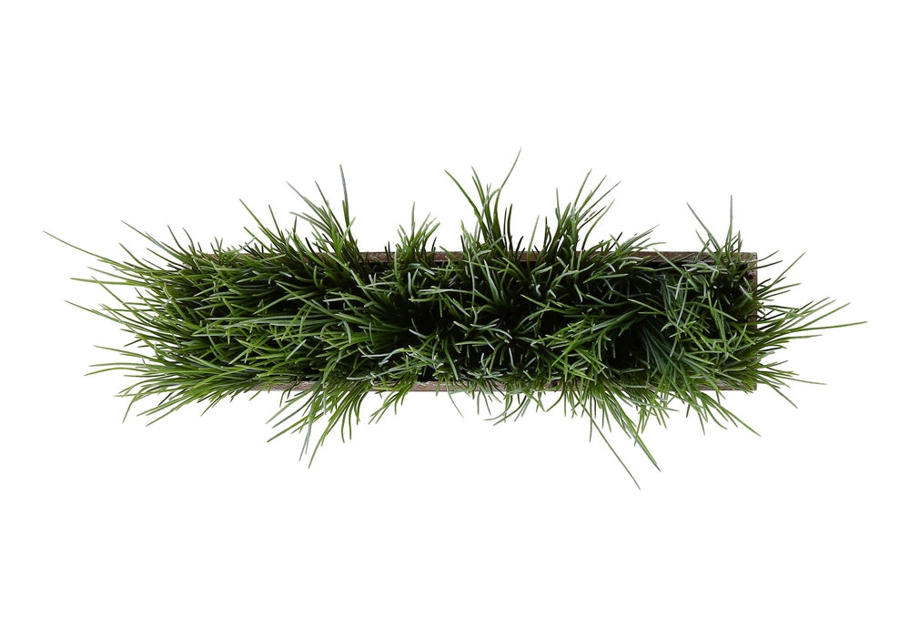 Artificial Plant, 12' Tall, Grass, Table, Brown Wood Pot, Contemporary, Modern Media 3
