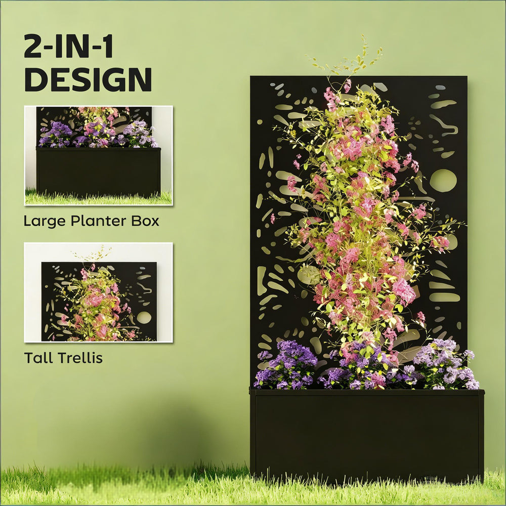 Stylish Plant Bed,Freestanding or Wall Mounted Plant Bed Media 2