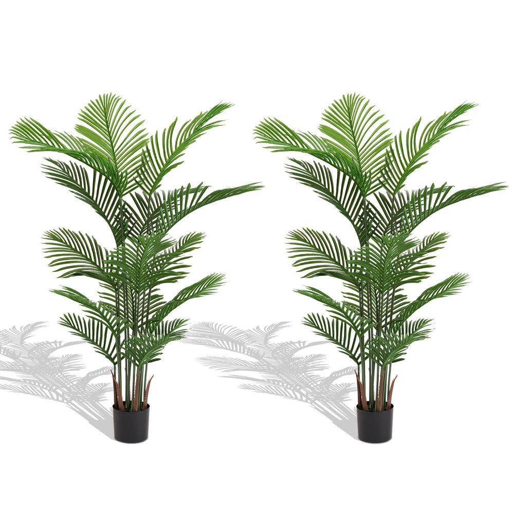 Artificial Areca Palm Plant 160cm Tall Faux Tropical Dypsis Lutescens Tree Green Plastic Indoor Outdoor Décor Media 1