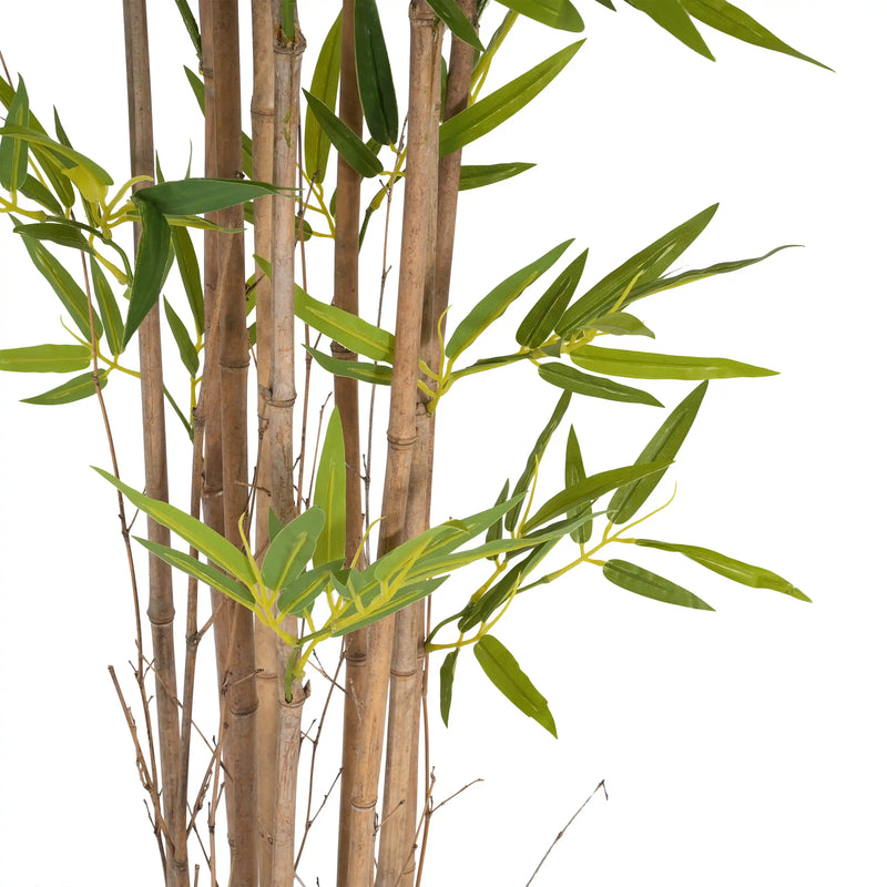 70' Artificial Bamboo with Black Plastic Pot