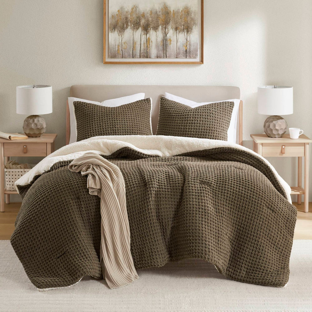 Knit Chenille Comforter Set Full/Queen Media 3