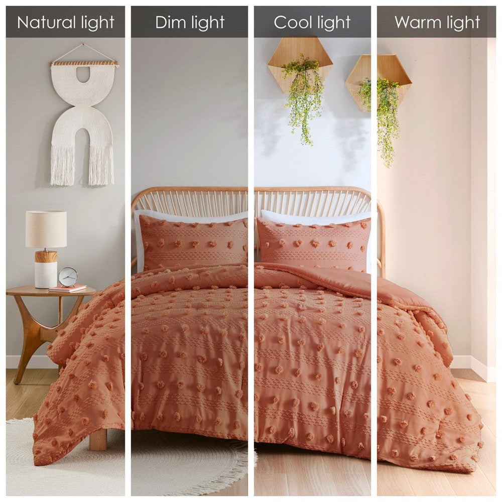 Full/Queen Clip Jacquard Comforter Set Media 9