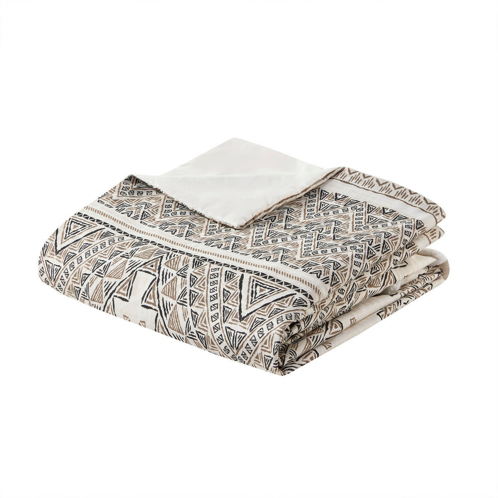 King/Cal King 4 Piece Printed Duvet Cover Set with Throw Pillow Media 11