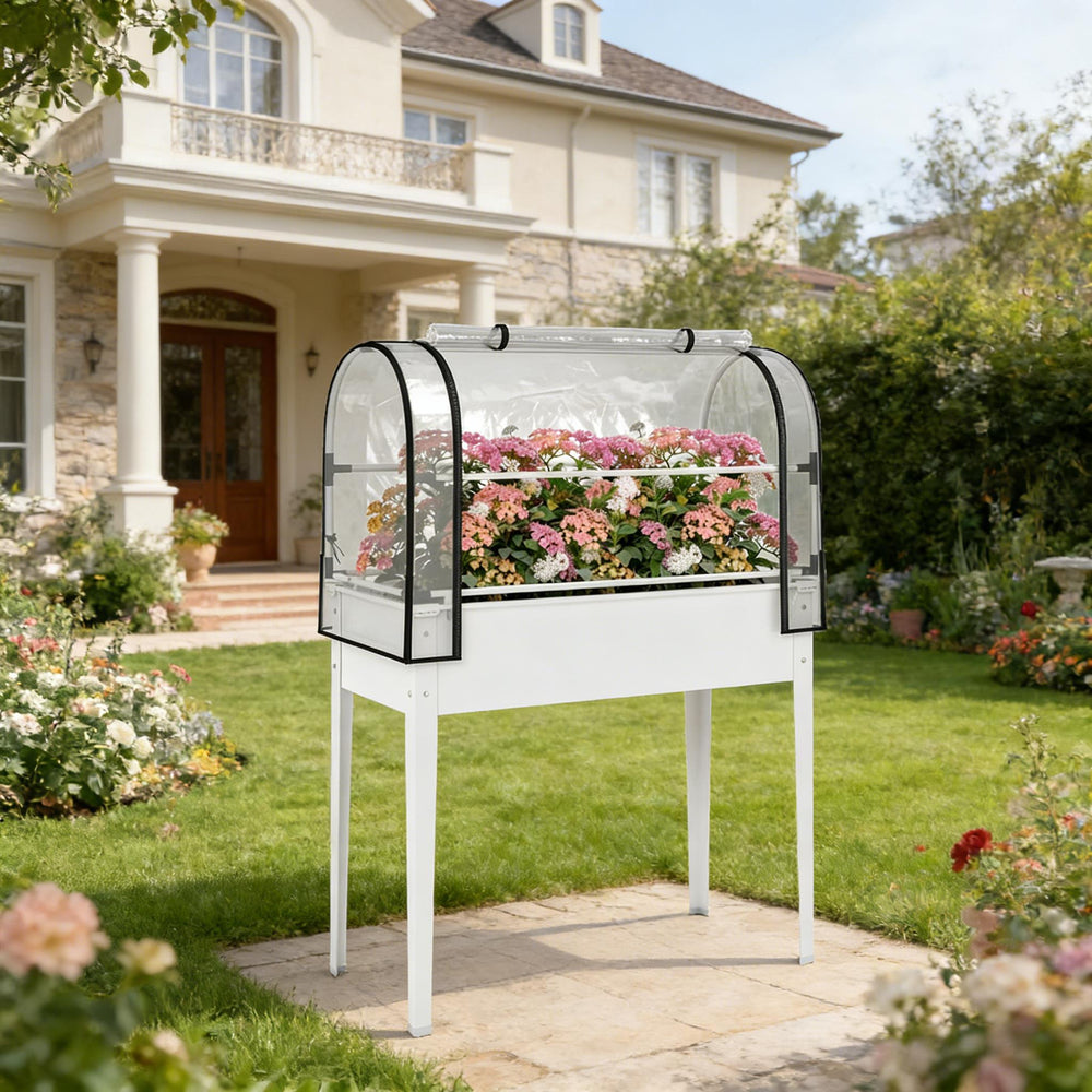 Stylish Flower Boxs,Elevated Plant Boxs,Raised Garden Bed Media 1