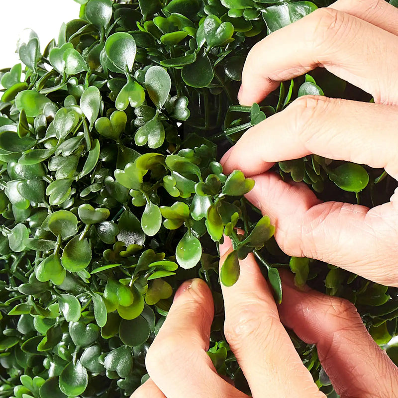 2 Pack 5' Artificial Boxwood Topiary Tree Faux Plant UV Decor In/Outdoor