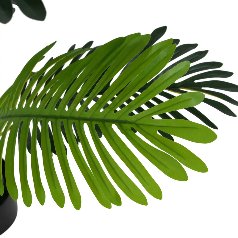 78.5' Artificial Palm Tree with Black Plastic Pot, Set of 2
