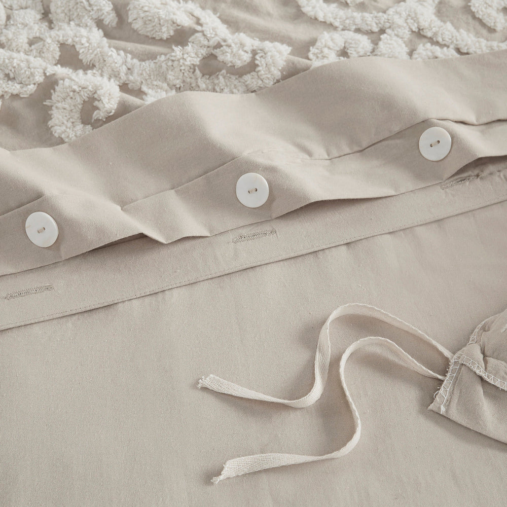 Cotton Duvet Mini Set Taupe King Media 8