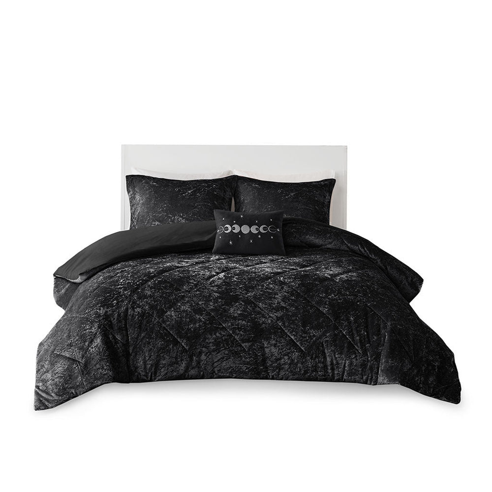 Twin/Twin XL Velvet Duvet Cover Set with Throw Pillow Media 12