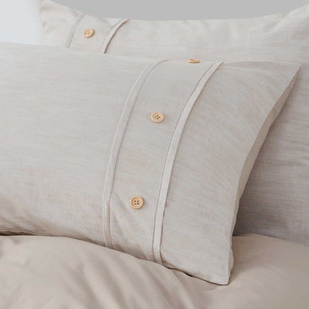 5 Piece Organic Cotton Oversized Comforter Cover Set w/removable insert Natural King/Cal King Media 10