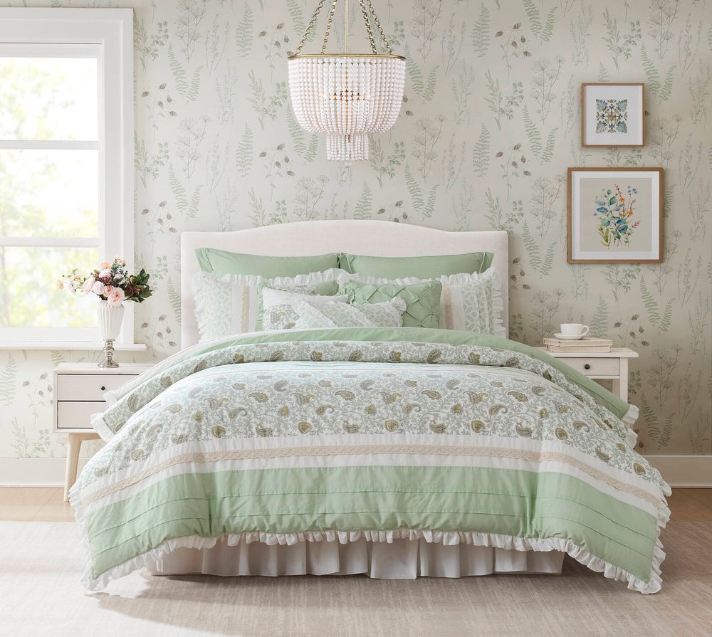 9 Piece Cotton Percale Comforter Set Cal King Media 20