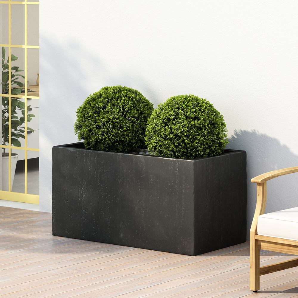 35''L Outdoor MGO Planter Media 2