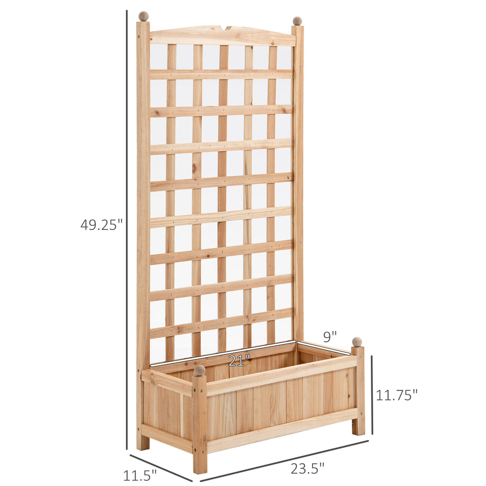 Flower shelf Wooden Raised Garden Bed , Outdoor Planter Box Media 4