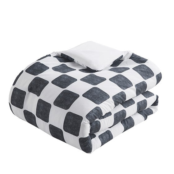 Twin/Twin XL Checkered Comforter Set Media 7