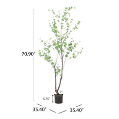 180CM ARTIFICIAL DISC LEAF TREE perspective