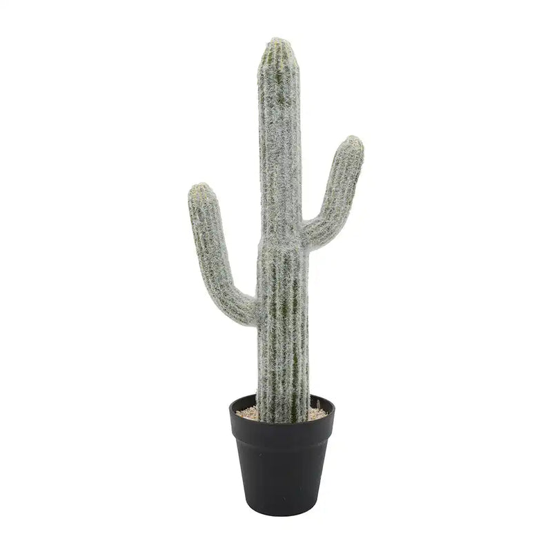 8x5x24.5'H Artificial Saguaro Cactus in Black Pot