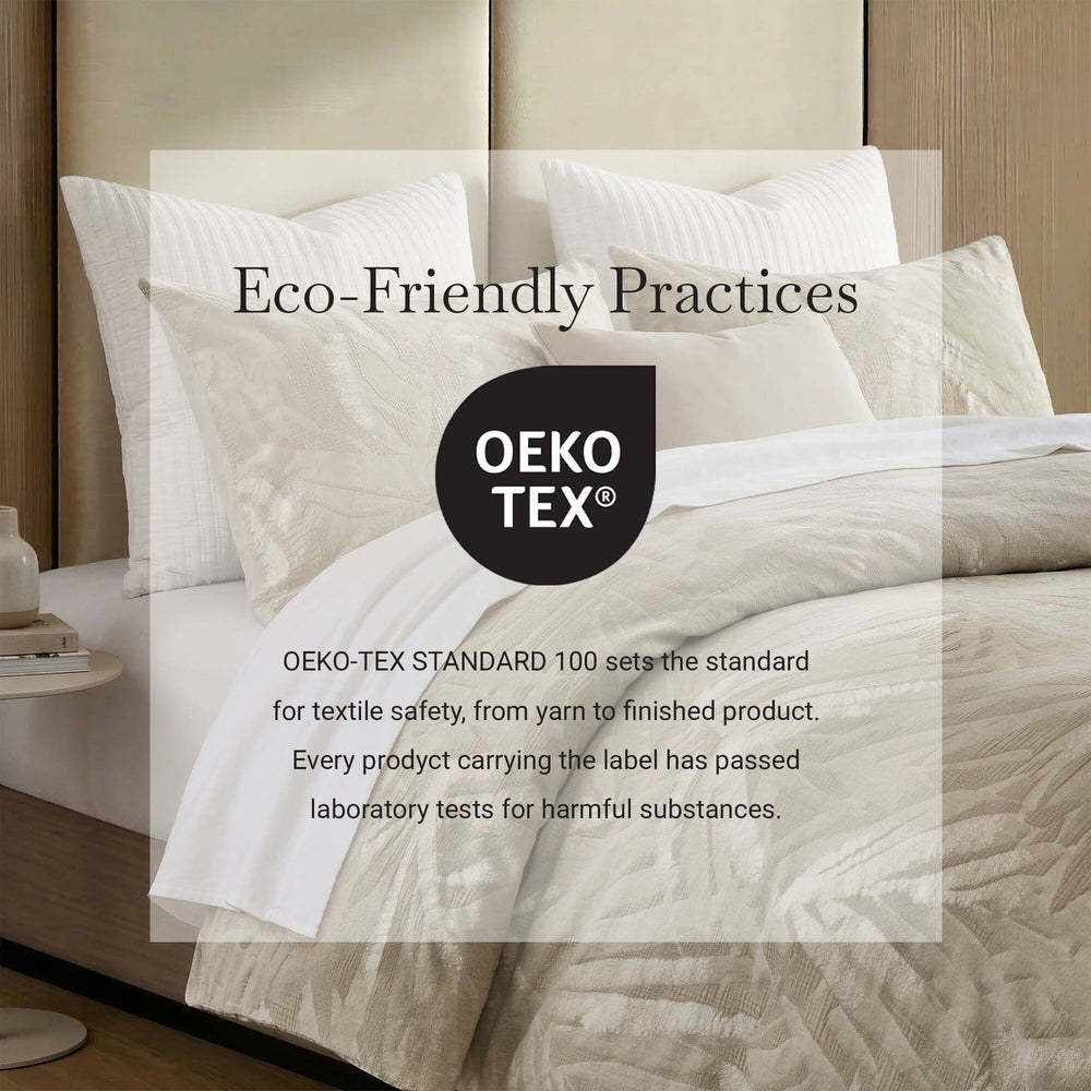 3 Pieces Full/Queen Cotton Duvet Set,Linen Media 8