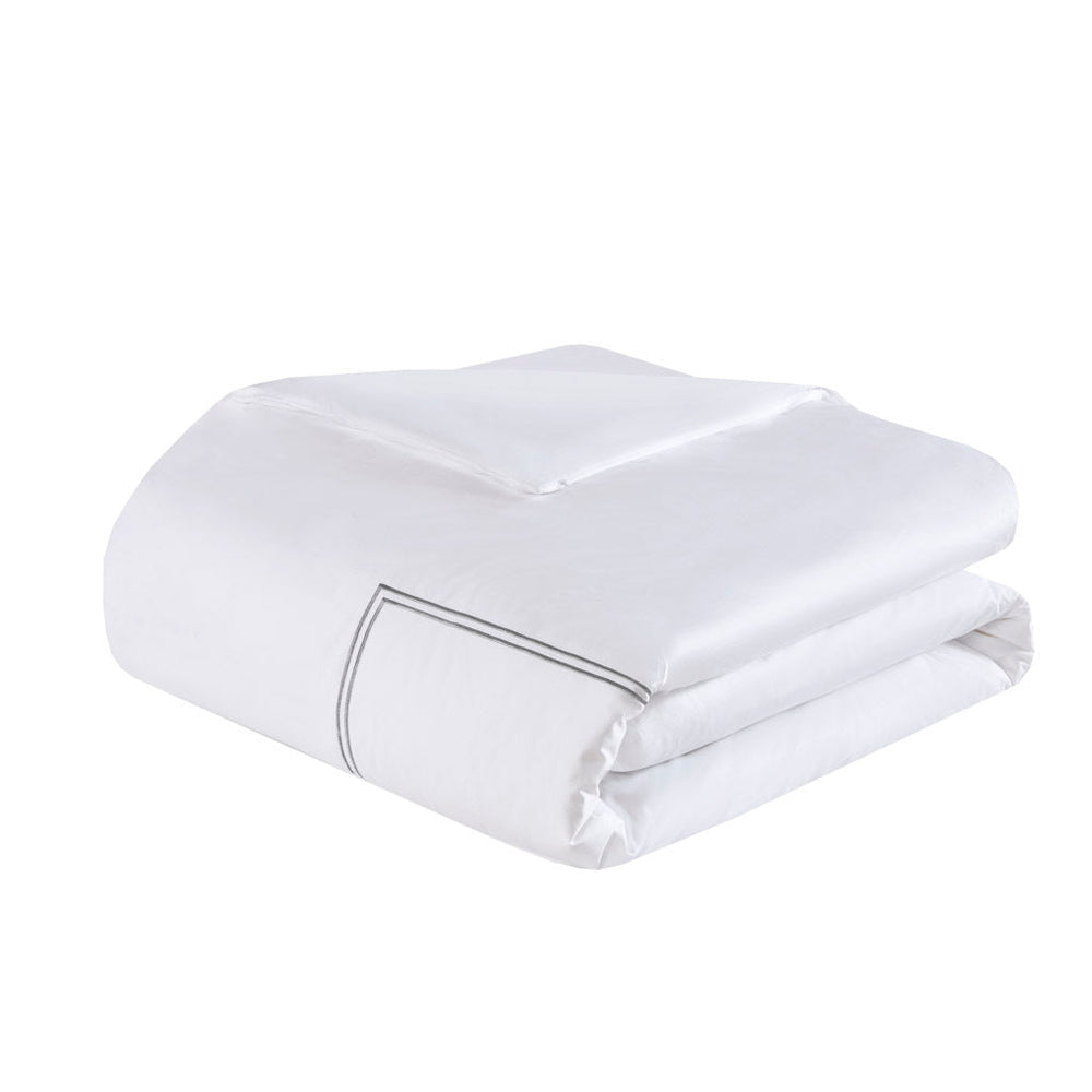 King/Cal King 100% Cotton Sateen Embroidered Comforter Set Media 12