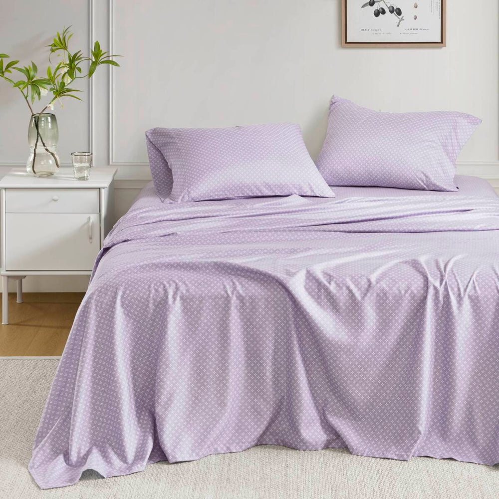 Floral Comforter Set with Bed Sheets Taupe King Media 9